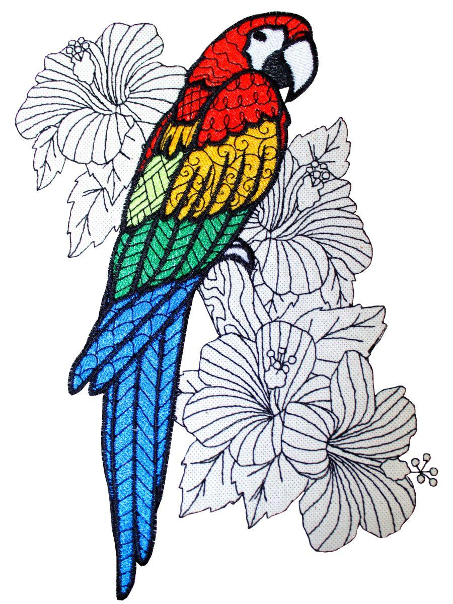 Подушка декоративная BIRDS. ПОПУГАЙ АРА 48x48. Каталог Матекс