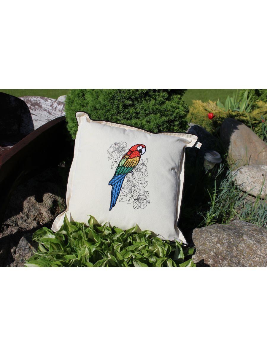 Подушка декоративная BIRDS. ПОПУГАЙ АРА 48x48. Каталог Матекс