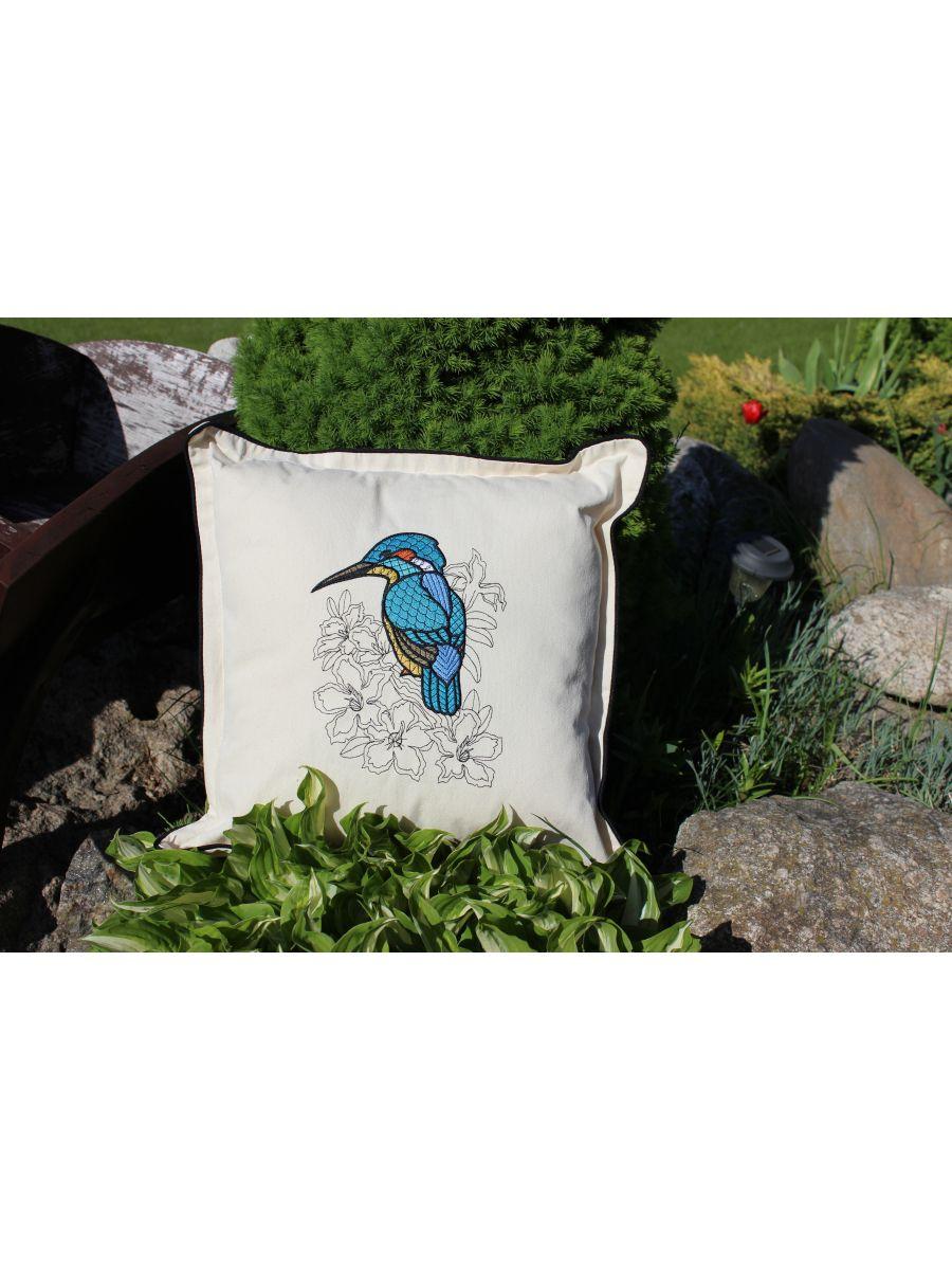 Подушка декоративная BIRDS. ЗИМОРОДОК 48x48. Каталог Матекс