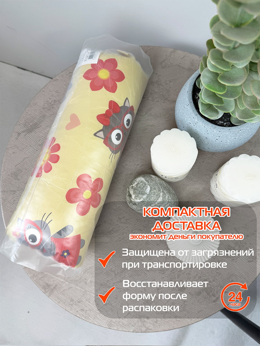 Подушка декоративная FANTASY. КОТЫ И ЦВЕТЫ 33x33. Каталог Матекс