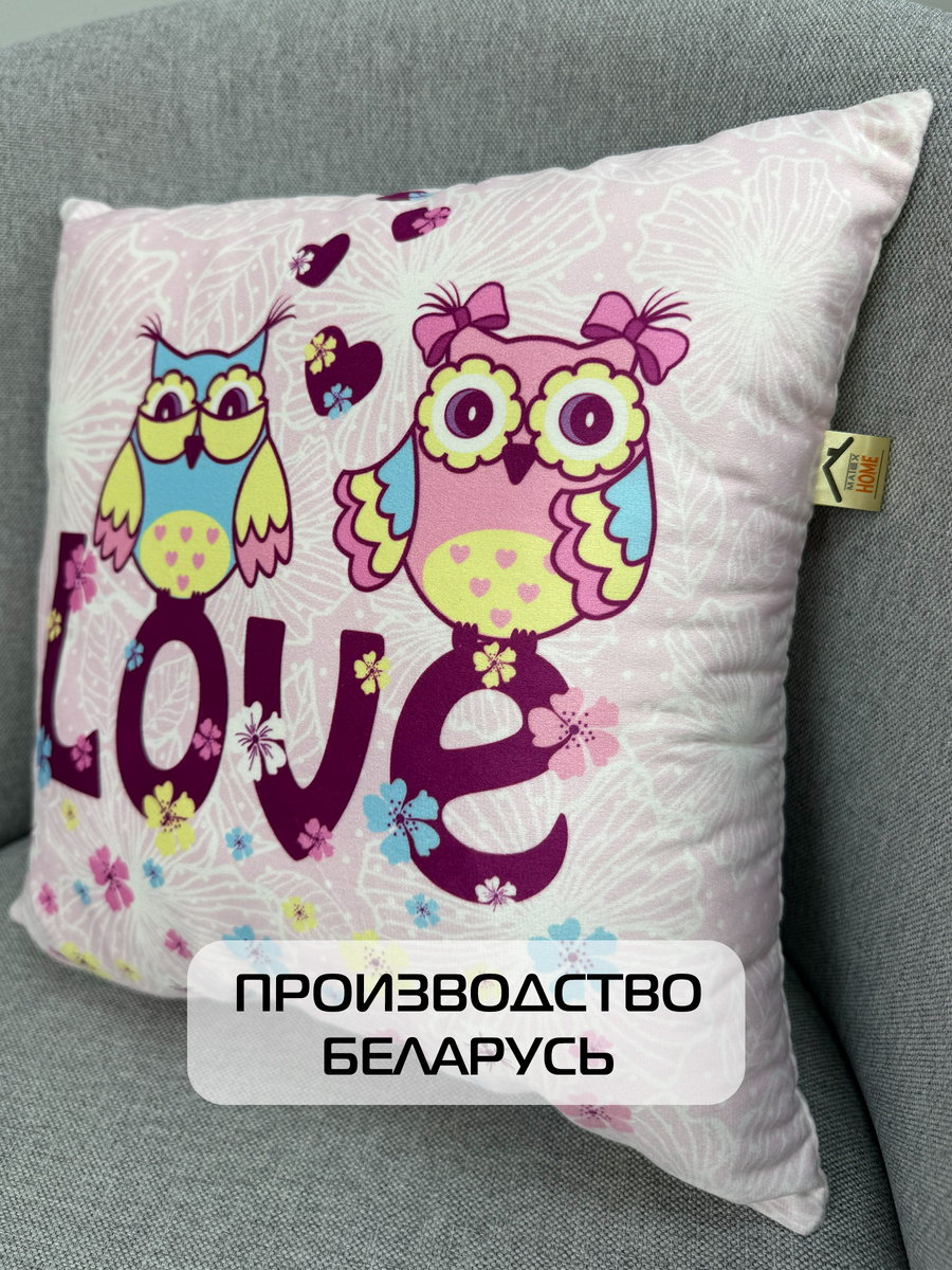 Подушка декоративная FANTASY. РОЗОВЫЕ СОВЫ 33x33. Каталог Матекс Подушка декоративная FANTASY. РОЗОВЫЕ СОВЫ 33x33. Каталог Матекс
