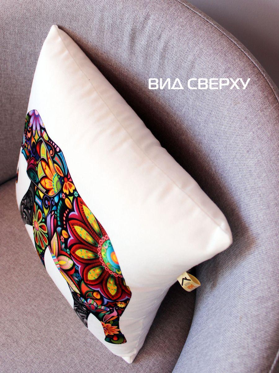 Подушка декоративная FANTASY. СЛОН ИЗ ЦВЕТОВ 33x33. Каталог Матекс Подушка декоративная FANTASY. СЛОН ИЗ ЦВЕТОВ 33x33. Каталог Матекс