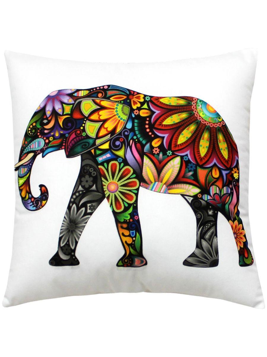 Подушка декоративная FANTASY. СЛОН ИЗ ЦВЕТОВ 33x33. Каталог Матекс Подушка декоративная FANTASY. СЛОН ИЗ ЦВЕТОВ 33x33. Каталог Матекс