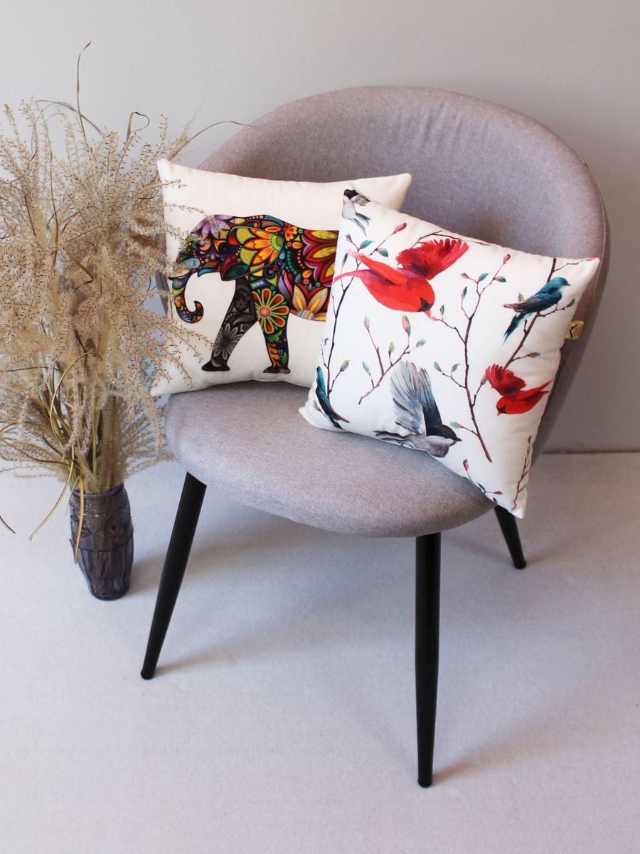 Подушка декоративная FANTASY. СЛОН ИЗ ЦВЕТОВ 33x33. Каталог Матекс Подушка декоративная FANTASY. СЛОН ИЗ ЦВЕТОВ 33x33. Каталог Матекс