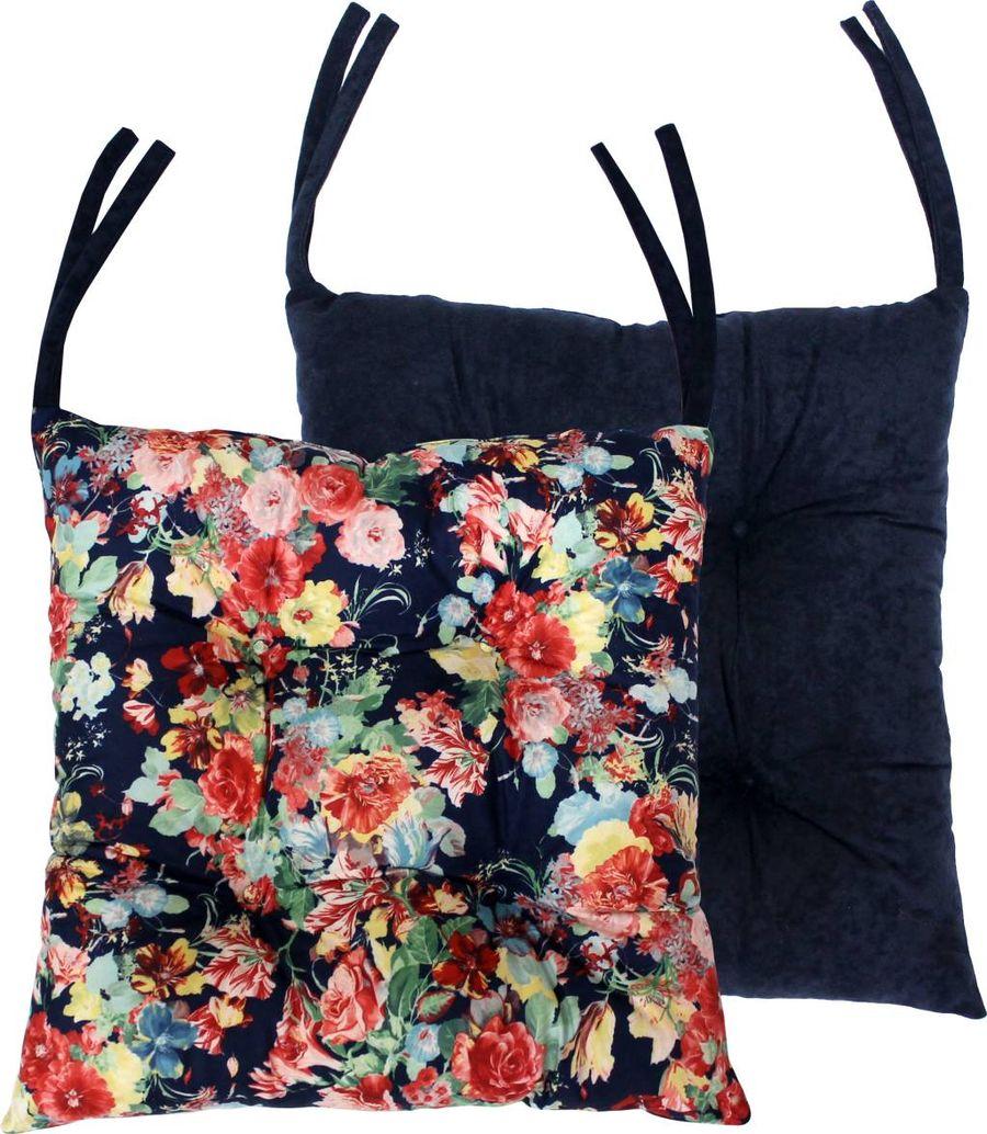 Подушка для сиденья MIX. КРАСНЫЕ ЦВЕТЫ НА СИНЕМ 42x42. Каталог Матекс Подушка для сиденья MIX. КРАСНЫЕ ЦВЕТЫ НА СИНЕМ 42x42. Каталог Матекс