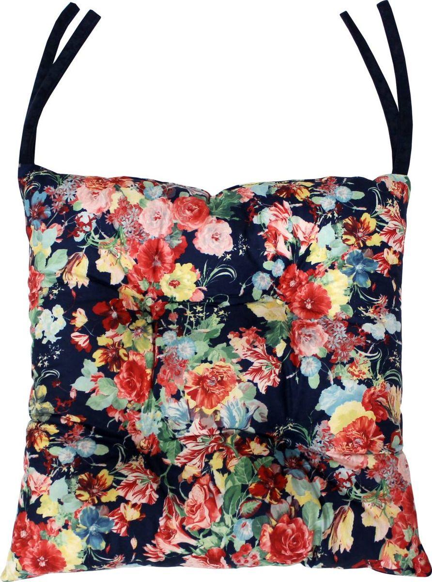 Подушка для сиденья MIX. КРАСНЫЕ ЦВЕТЫ НА СИНЕМ 42x42. Каталог Матекс Подушка для сиденья MIX. КРАСНЫЕ ЦВЕТЫ НА СИНЕМ 42x42. Каталог Матекс