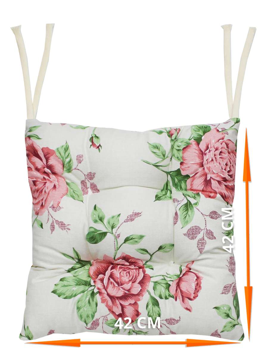 Подушка для сиденья HOMELY. КРУПНЫЕ РОЗЫ 42x42. Каталог Матекс Подушка для сиденья HOMELY. КРУПНЫЕ РОЗЫ 42x42. Каталог Матекс