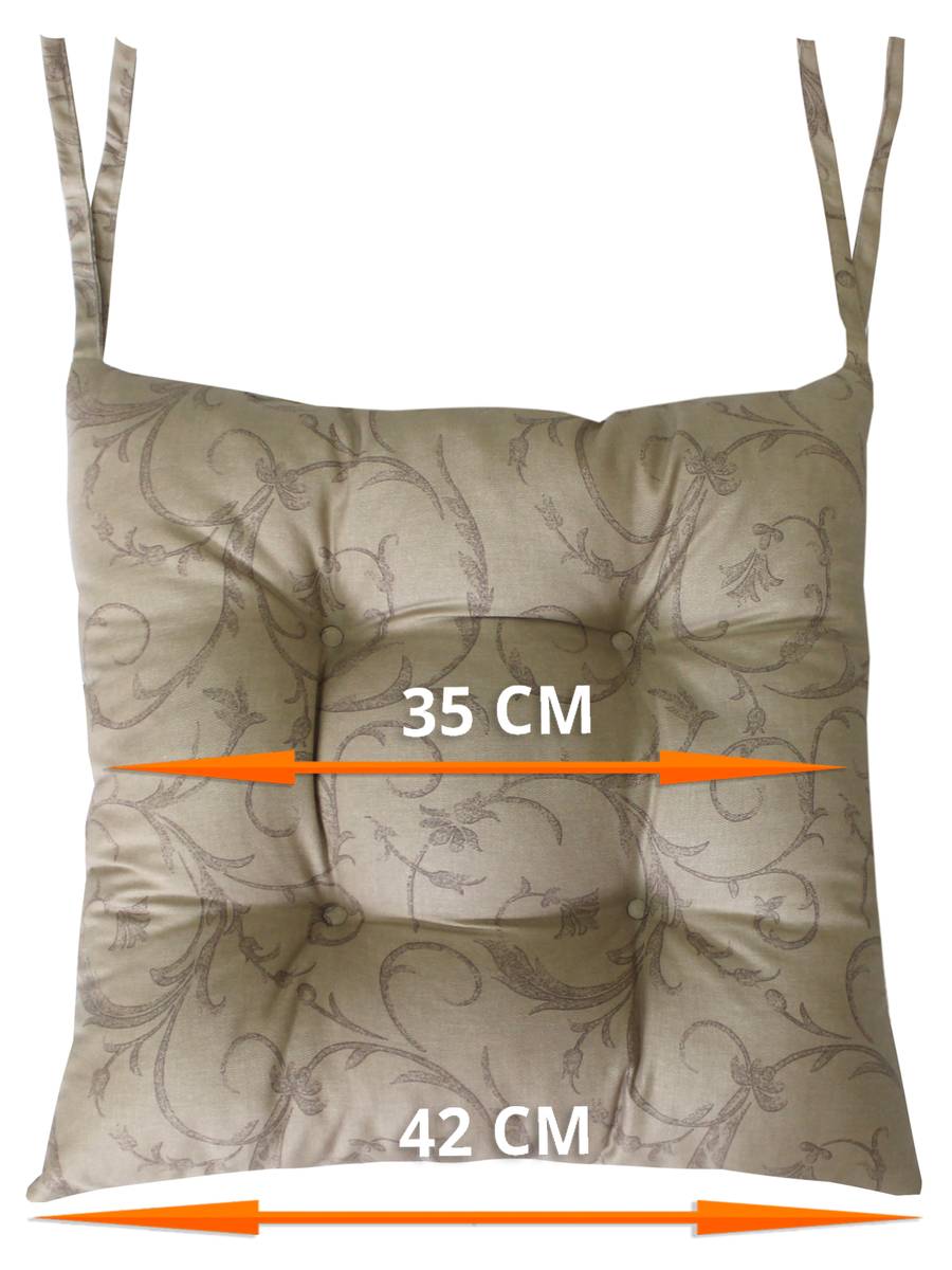 Подушка для сидения HOMELY. УЗОРЫ НА ПЕСОЧНОМ 42x42. Каталог Матекс