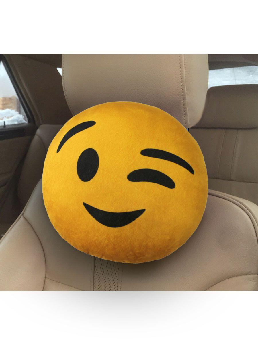 Дополнительный подголовник EMOJI. SMILE , ПОДМИГИВАНИЕ 30x30. Каталог Матекс