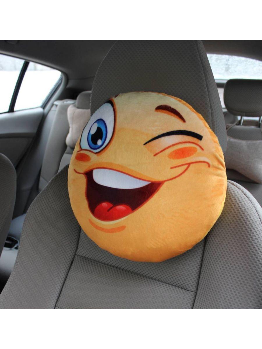Дополнительный подголовник EMOJI. ПОДМИГИВАНИЕ 30x30. Каталог Матекс