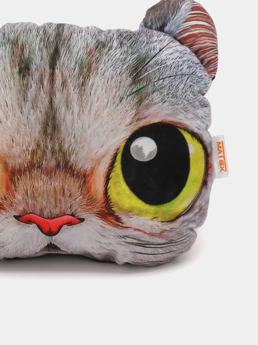 Дополнительный подголовник ANIMALS. КОТ ЖЕЛТЫЕ ГЛАЗА 30x25. Каталог Матекс