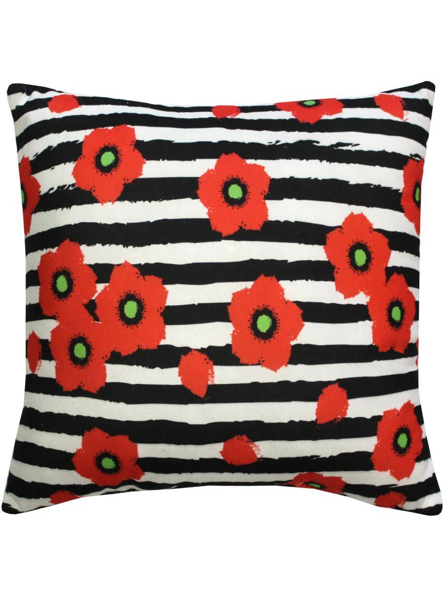 Подушка декоративная FANTASY. МАК И ПОЛОСЫ 33x33. Каталог Матекс Подушка декоративная FANTASY. МАК И ПОЛОСЫ 33x33. Каталог Матекс