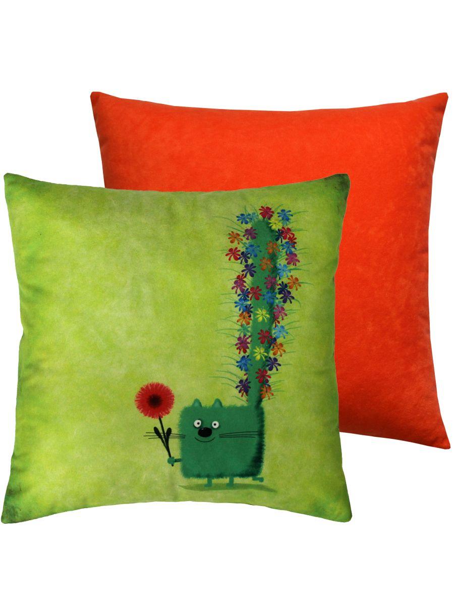 Подушка декоративная KOTOKLISM. XВОСТ В ЦВЕТАX 33x33. Каталог Матекс Подушка декоративная KOTOKLISM. XВОСТ В ЦВЕТАX 33x33. Каталог Матекс