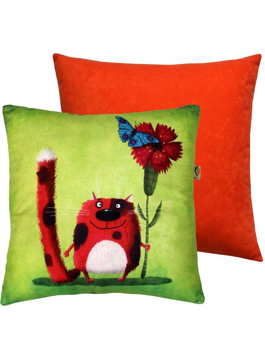 Подушка декоративная KOTOKLISM. БАБОЧКАНА ЦВЕТКЕ 33x33. Каталог Матекс Подушка декоративная KOTOKLISM. БАБОЧКАНА ЦВЕТКЕ 33x33. Каталог Матекс