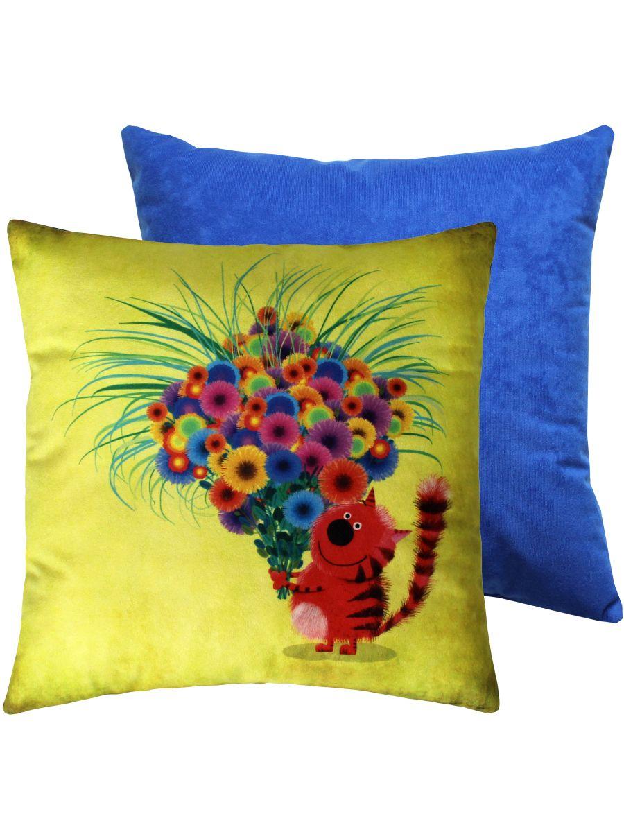 Подушка декоративная KOTOKLISM. ОГРОМНЫЙ БУКЕТ 33x33. Каталог Матекс Подушка декоративная KOTOKLISM. ОГРОМНЫЙ БУКЕТ 33x33. Каталог Матекс