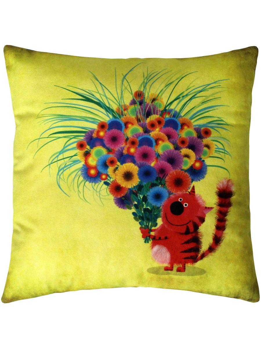 Подушка декоративная KOTOKLISM. ОГРОМНЫЙ БУКЕТ 33x33. Каталог Матекс Подушка декоративная KOTOKLISM. ОГРОМНЫЙ БУКЕТ 33x33. Каталог Матекс