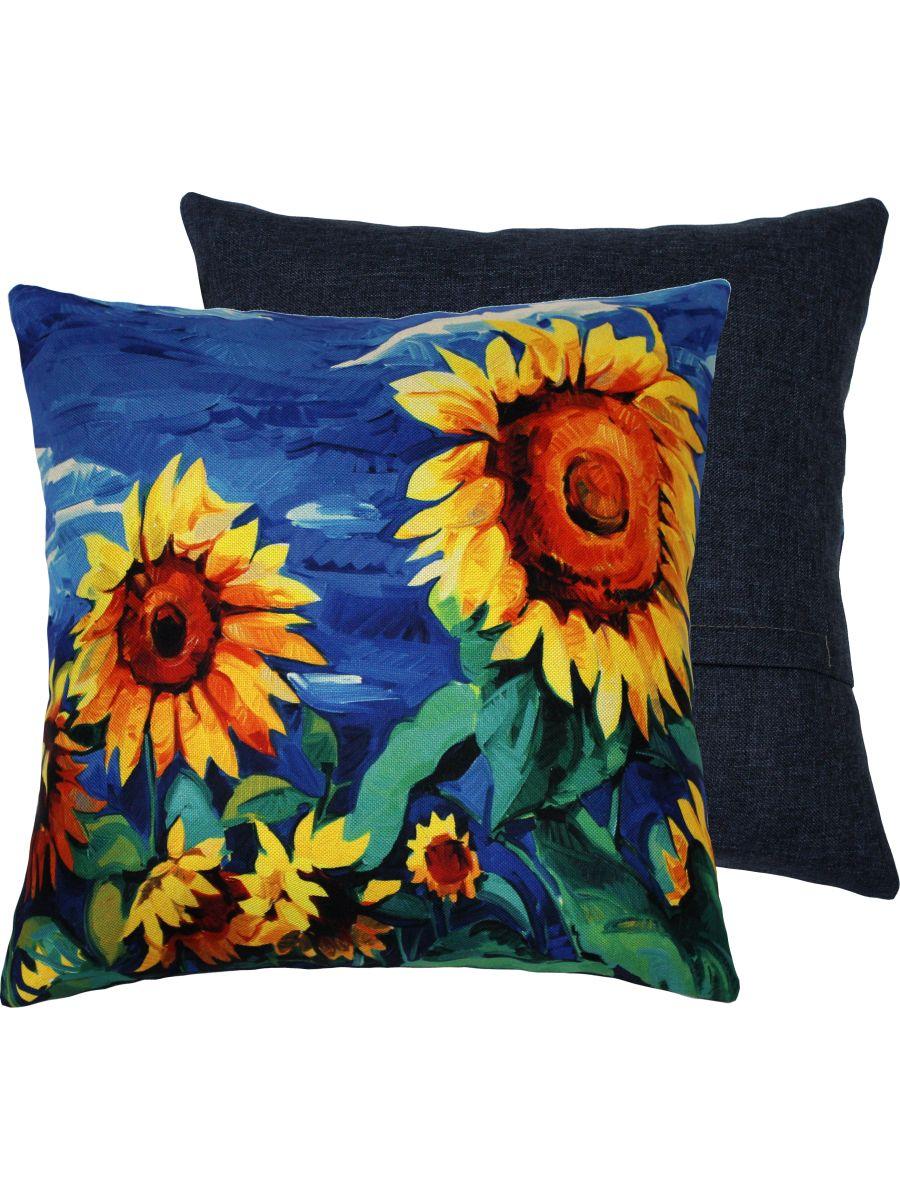 Подушка декоративная TRAVEL. ПОДСОЛНУXИ 38x38. Каталог Матекс Подушка декоративная TRAVEL. ПОДСОЛНУXИ 38x38. Каталог Матекс