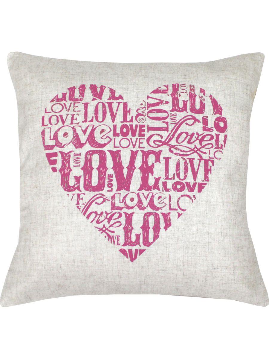 Подушка декоративная LOVE STORY 40x40 Для дома и офиса