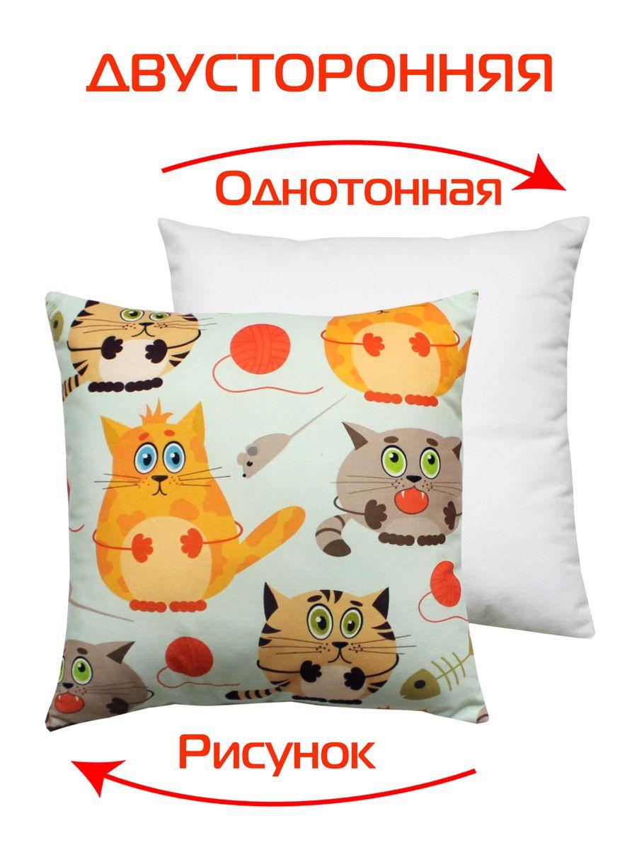 Подушка декоративная FANTASY. КОТЫ И КЛУБКИ 33x33. Каталог Матекс Подушка декоративная FANTASY. КОТЫ И КЛУБКИ 33x33. Каталог Матекс