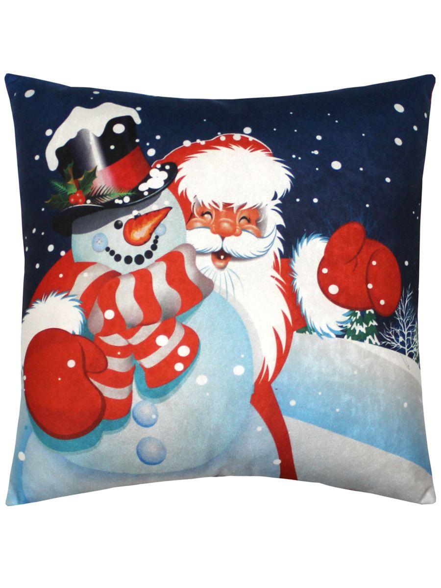 Подушка декоративная HAPPY NEW YEAR. CHRISTMAS ДЕД МОРОЗ И СНЕГОВИК 33x33. Каталог Матекс Подушка декоративная HAPPY NEW YEAR. CHRISTMAS ДЕД МОРОЗ И СНЕГОВИК 33x33. Каталог Матекс