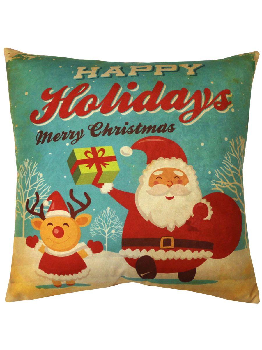 Подушка декоративная HAPPY NEW YEAR 33x33 Для дома и офиса