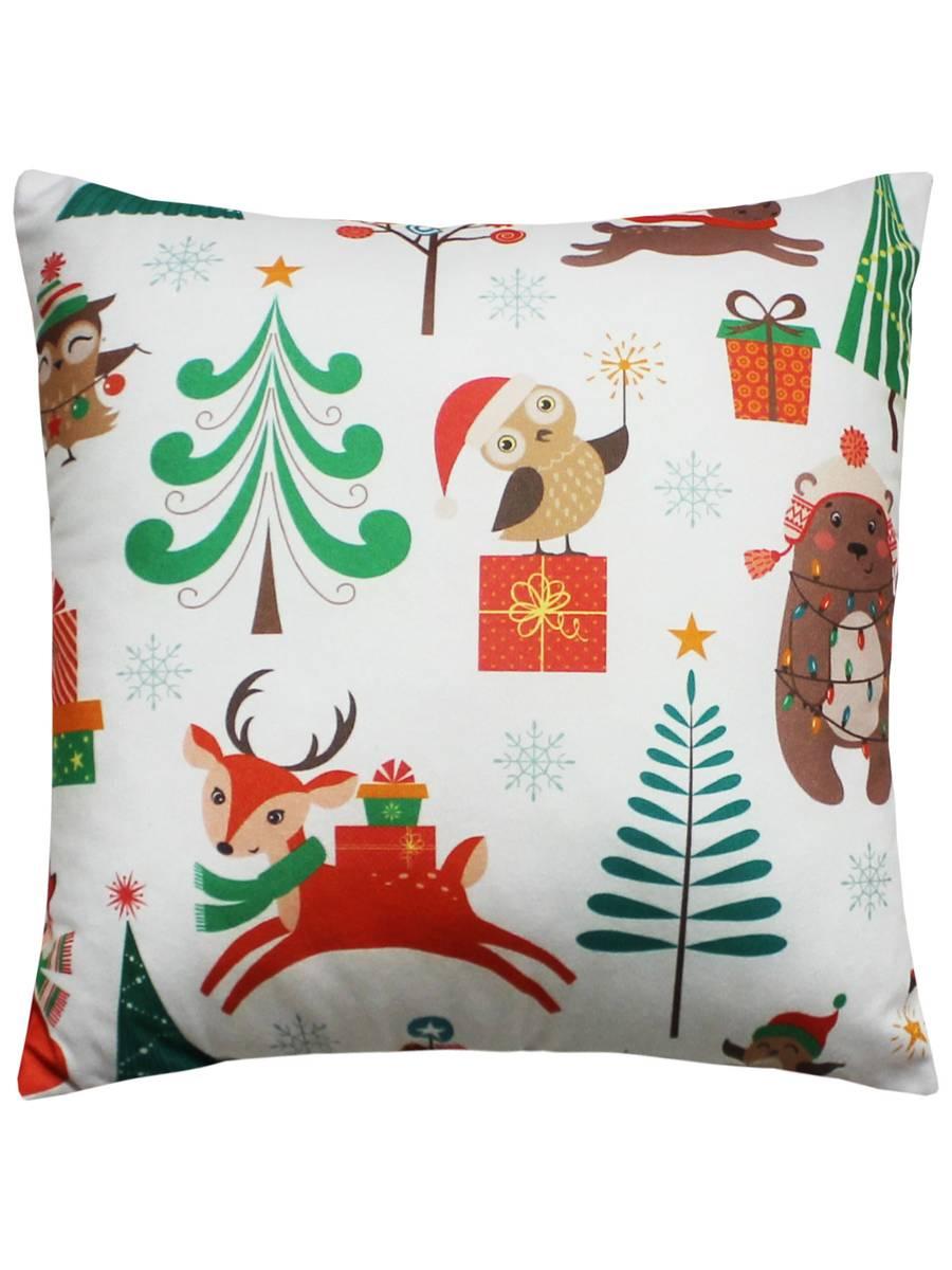 Подушка декоративная HAPPY NEW YEAR. CHRISTMAS. ЛЕСНЫЕ ЗВЕРУШКИ. 33x33. Каталог Матекс Подушка декоративная HAPPY NEW YEAR. CHRISTMAS. ЛЕСНЫЕ ЗВЕРУШКИ. 33x33. Каталог Матекс