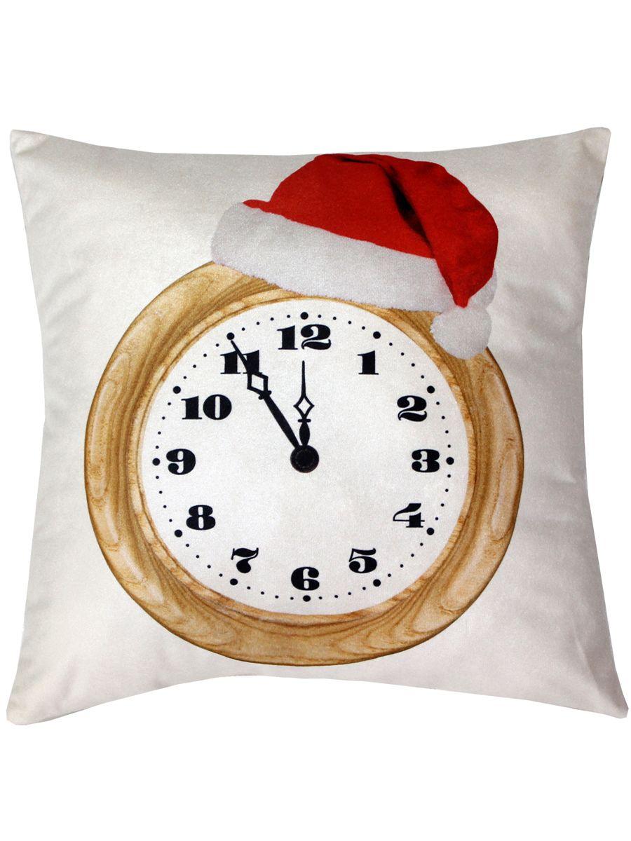 Подушка декоративная HAPPY NEW YEAR. CHRISTMAS. БЕЗ ПЯТИ МИНУТ. 33x33. Каталог Матекс