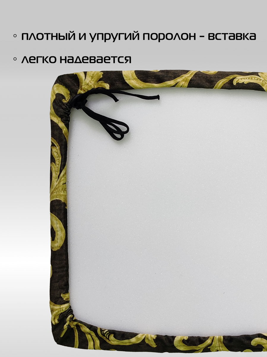 Подушка для сидения CUADRO CONCEPT. ВЕНЗЕЛЬ НА КОРИЧНЕВОМ 33x33. Каталог Матекс