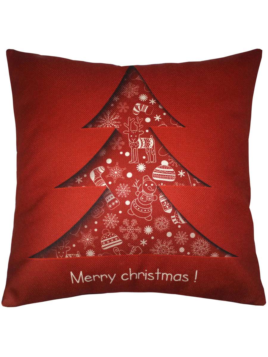 Подушка декоративная HAPPY NEW YEAR. CHRISTMAS. КРАСНАЯ ЕЛКА. 38x38. Каталог Матекс Подушка декоративная HAPPY NEW YEAR. CHRISTMAS. КРАСНАЯ ЕЛКА. 38x38. Каталог Матекс