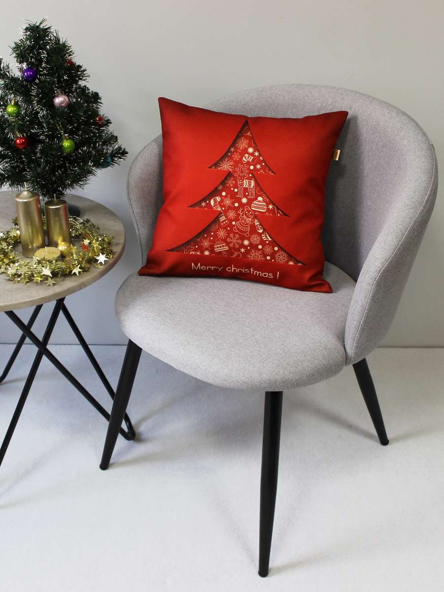 Подушка декоративная HAPPY NEW YEAR. CHRISTMAS. КРАСНАЯ ЕЛКА. 38x38. Каталог Матекс Подушка декоративная HAPPY NEW YEAR. CHRISTMAS. КРАСНАЯ ЕЛКА. 38x38. Каталог Матекс