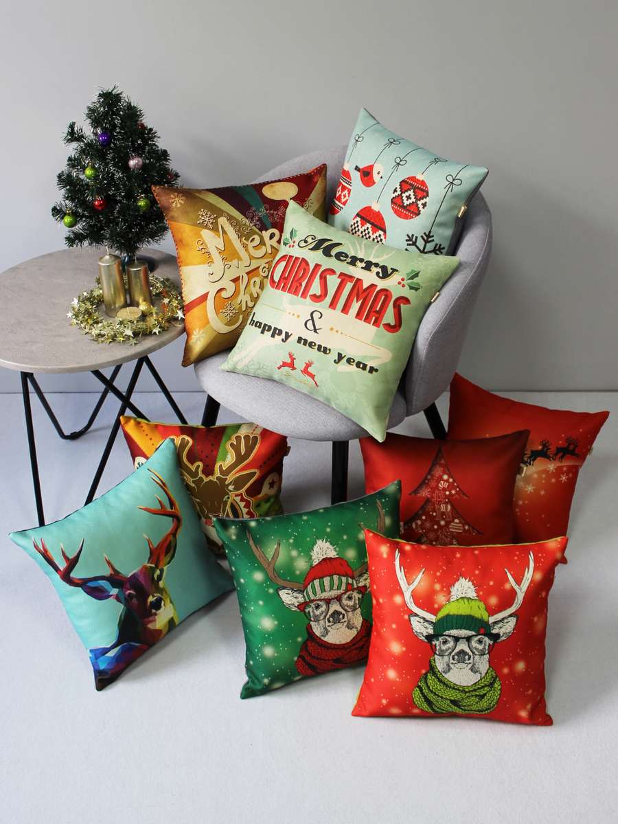 Подушка декоративная HAPPY NEW YEAR. CHRISTMAS. ОЛЕНИ ЛЕТЯТ. 38x38. Каталог Матекс Подушка декоративная HAPPY NEW YEAR. CHRISTMAS. ОЛЕНИ ЛЕТЯТ. 38x38. Каталог Матекс