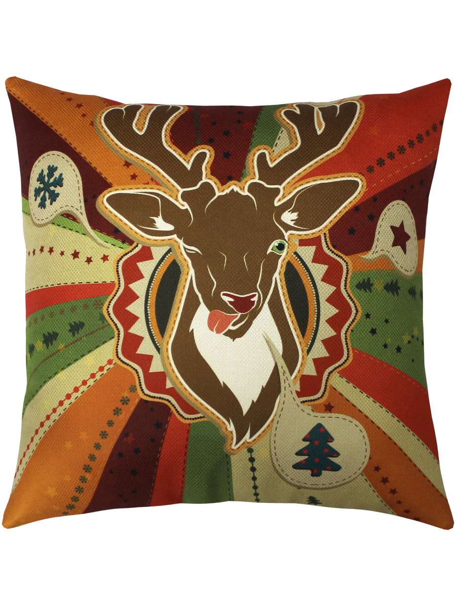 Подушка декоративная HAPPY NEW YEAR. CHRISTMAS. ОЛЕНЬ ПОДМИГИВАЕТ. 38x38. Каталог Матекс Подушка декоративная HAPPY NEW YEAR. CHRISTMAS. ОЛЕНЬ ПОДМИГИВАЕТ. 38x38. Каталог Матекс