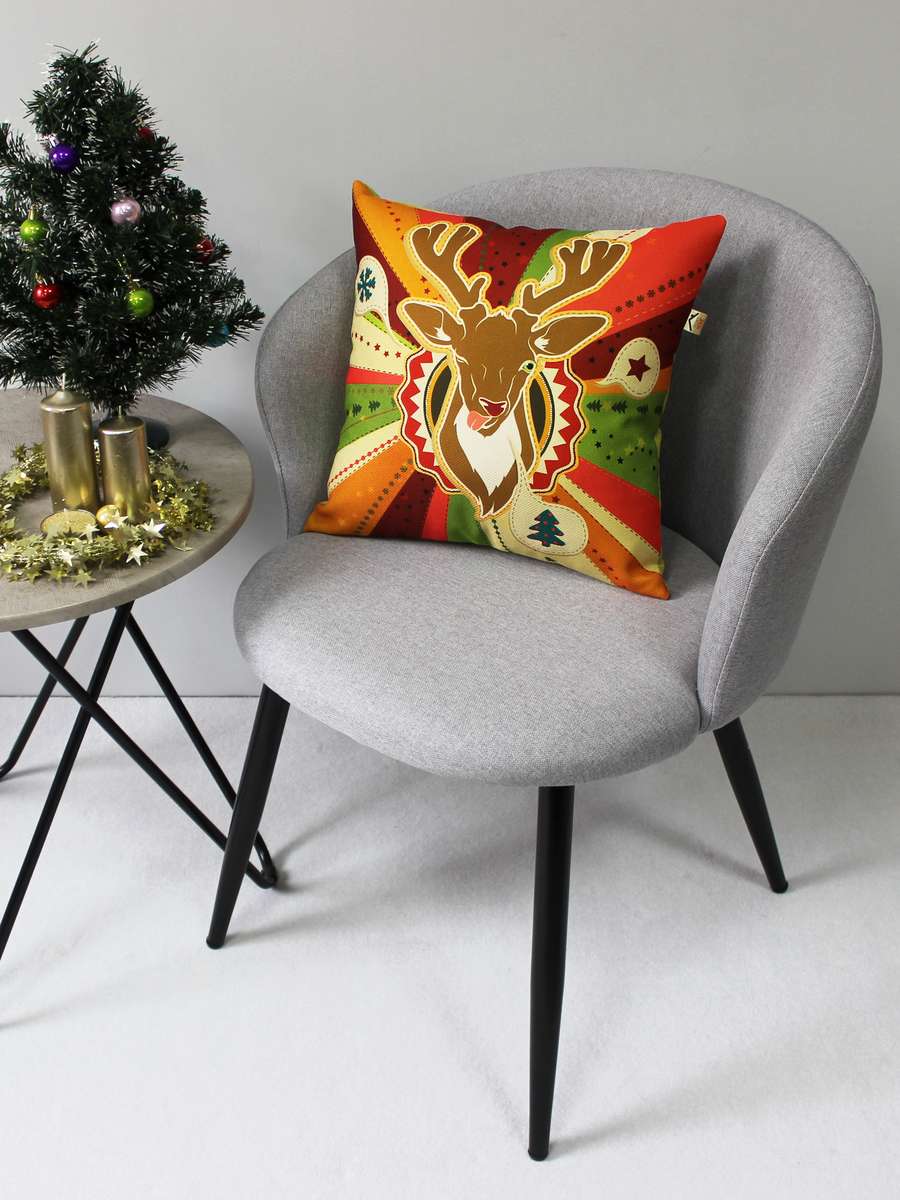 Подушка декоративная HAPPY NEW YEAR. CHRISTMAS. ОЛЕНЬ ПОДМИГИВАЕТ. 38x38. Каталог Матекс Подушка декоративная HAPPY NEW YEAR. CHRISTMAS. ОЛЕНЬ ПОДМИГИВАЕТ. 38x38. Каталог Матекс