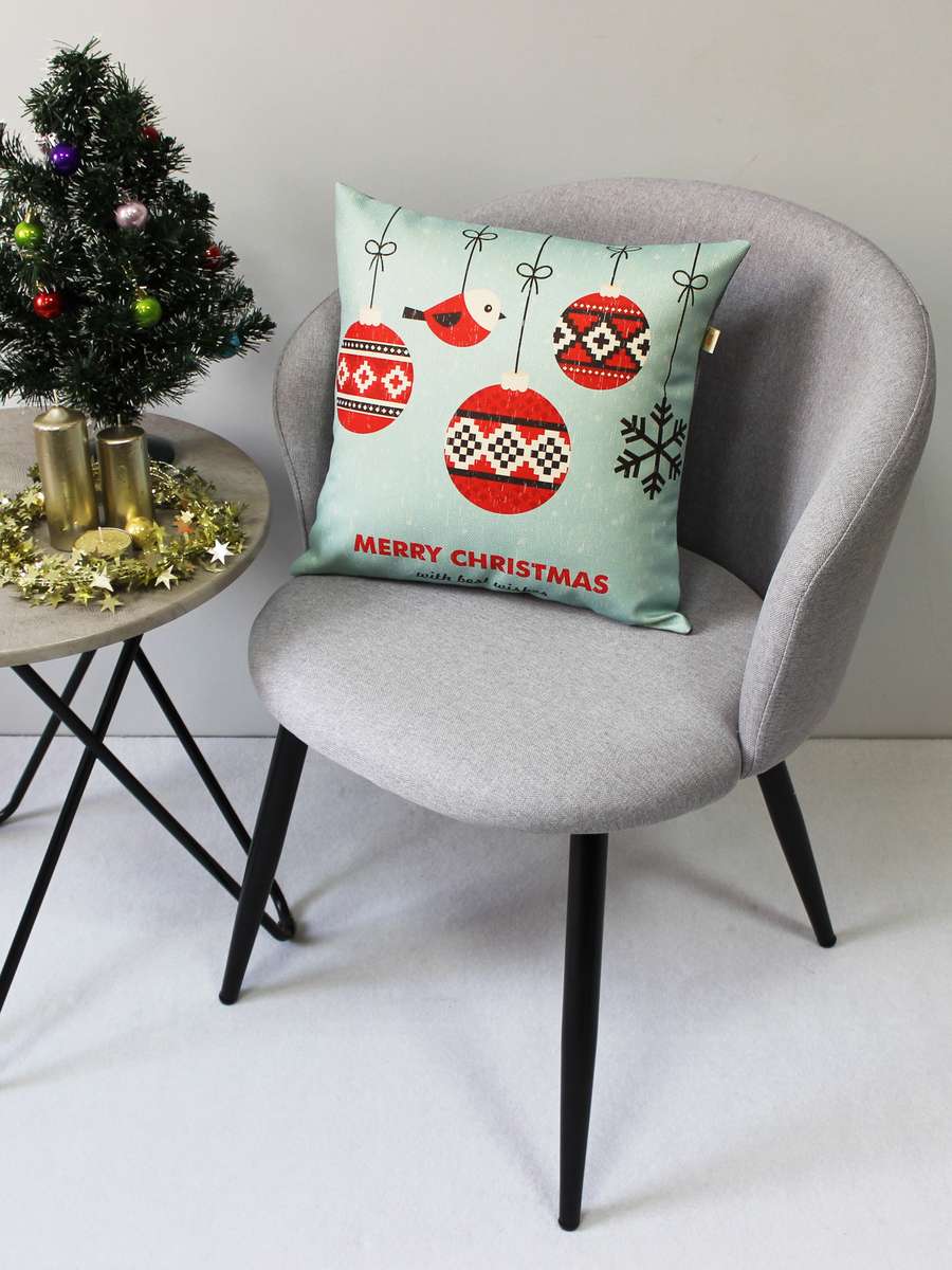 Подушка декоративная HAPPY NEW YEAR. CHRISTMAS. СНЕГИРИ И ШАРЫ. 38x38. Каталог Матекс Подушка декоративная HAPPY NEW YEAR. CHRISTMAS. СНЕГИРИ И ШАРЫ. 38x38. Каталог Матекс