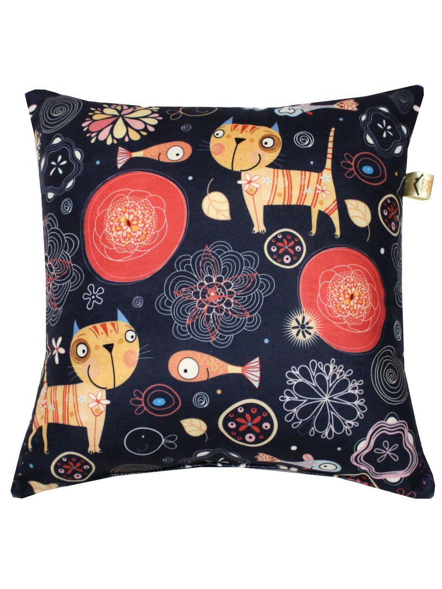 Подушка декоративная FANTASY. CATS AND FISH 33x33. Каталог Матекс Подушка декоративная FANTASY. CATS AND FISH 33x33. Каталог Матекс