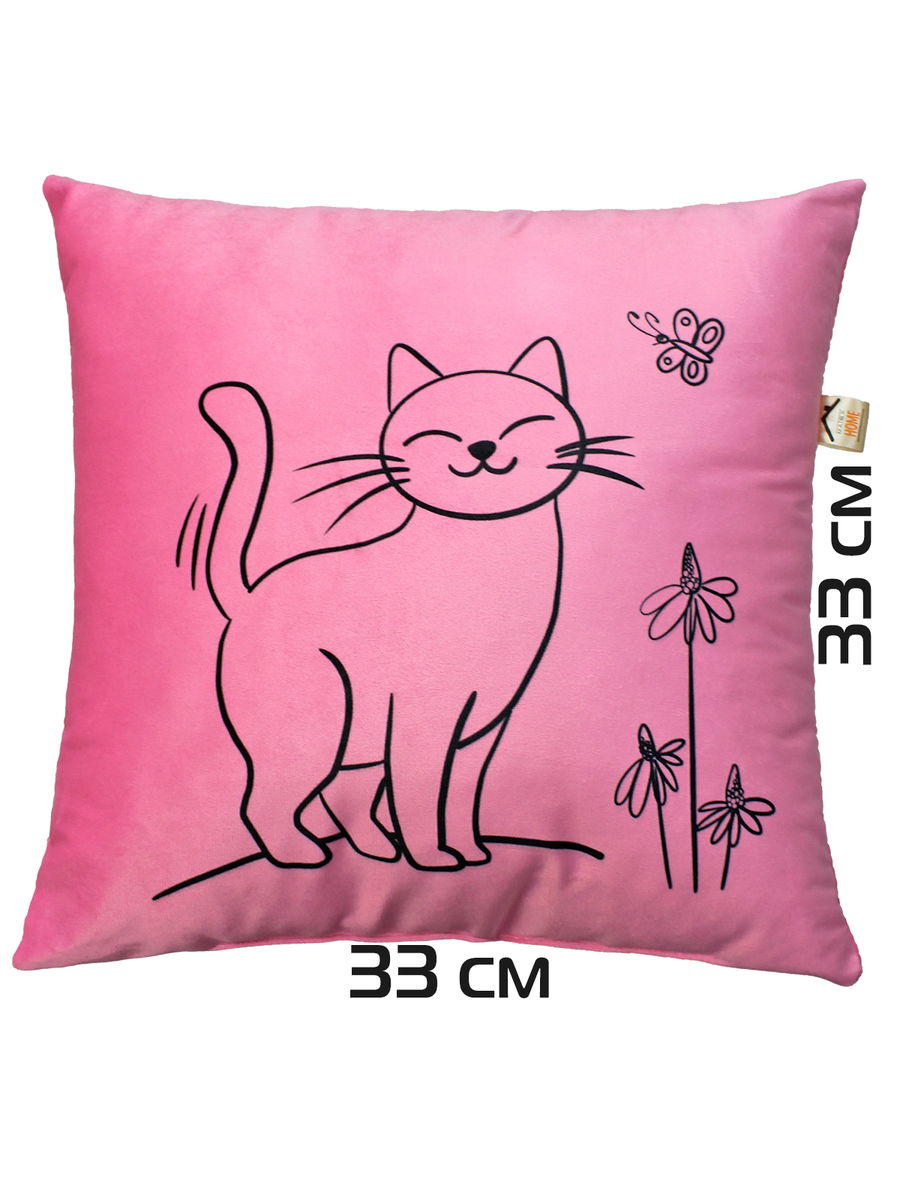 Подушка декоративная MEOW.  35x35. Каталог Матекс