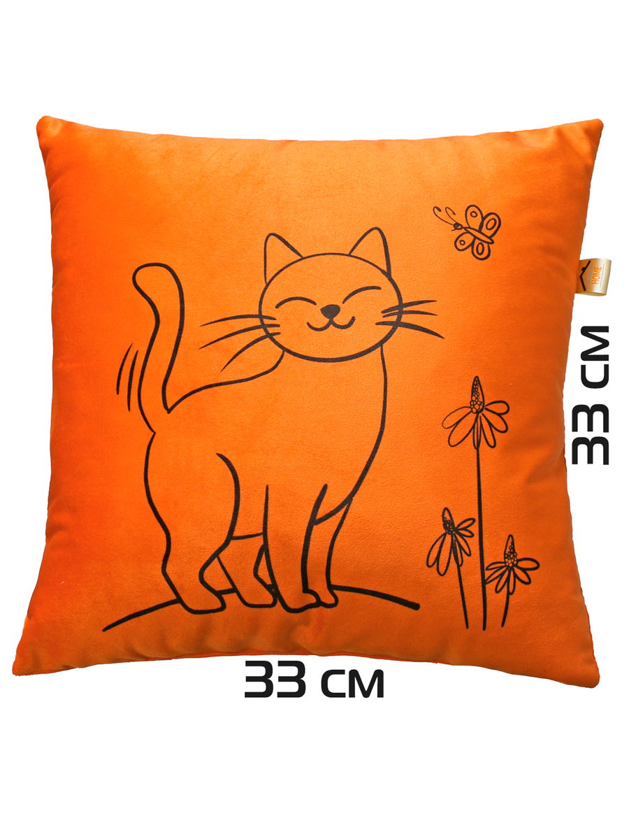 Подушка декоративная MEOW.  33x33. Каталог Матекс