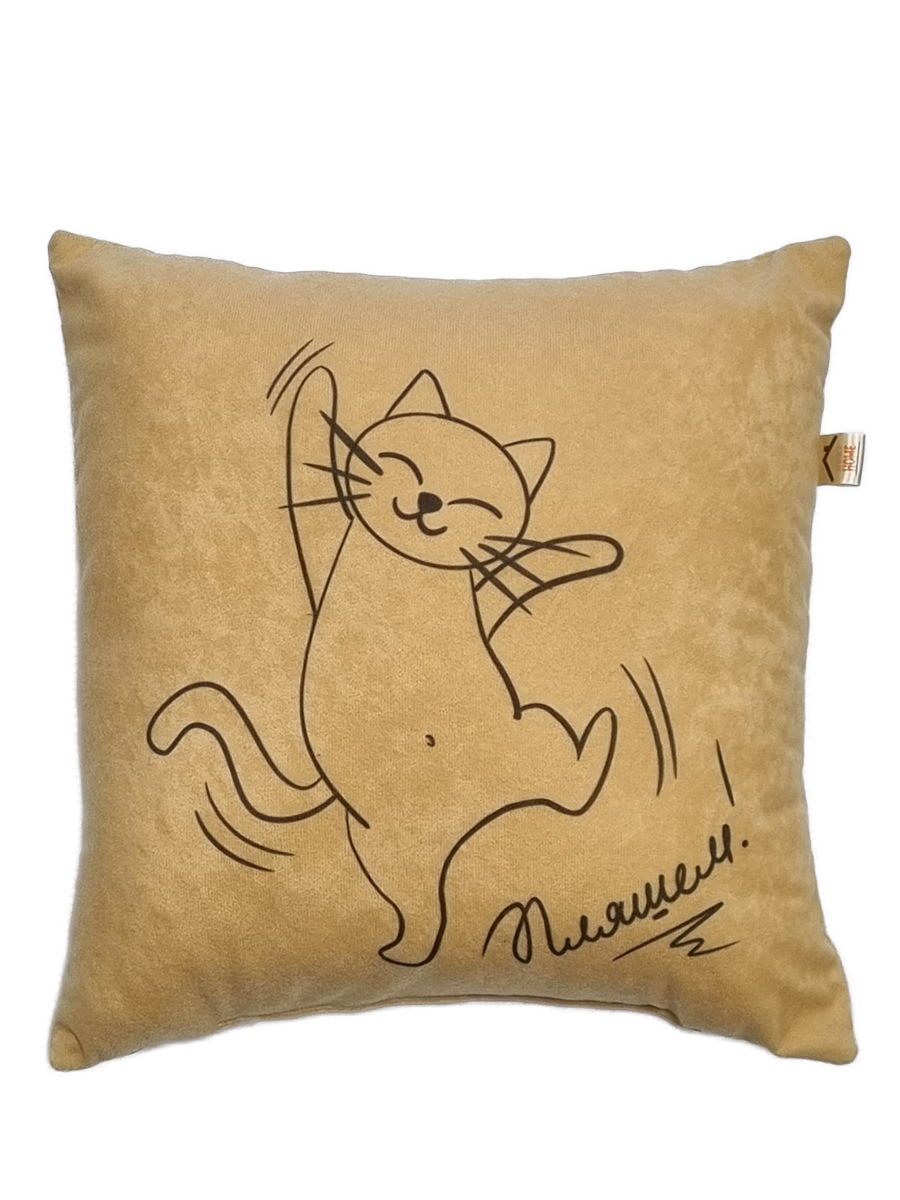 Подушка декоративная MEOW.  35x35. Каталог Матекс