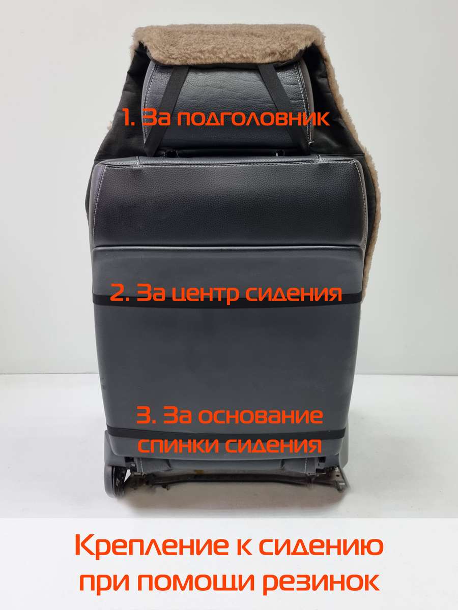 Накидка автомобильная на сиденье WARMLY.  137x55. Каталог Матекс