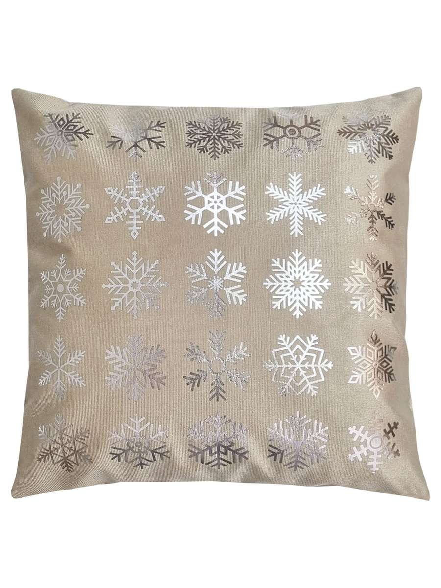 Наволочка декоративная XMAS. SNOWFLAKES 40x40. Каталог Матекс