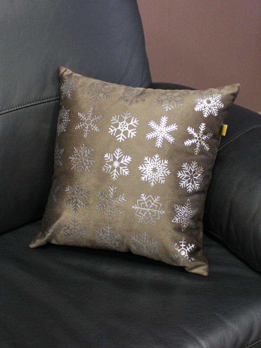 Наволочка декоративная XMAS. SNOWFLAKES 40x40. Каталог Матекс