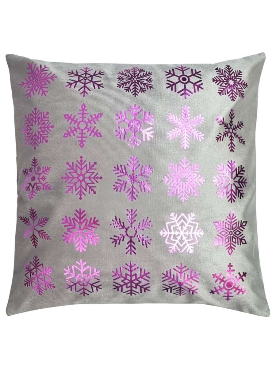 Наволочка декоративная XMAS. SNOWFLAKES 40x40. Каталог Матекс