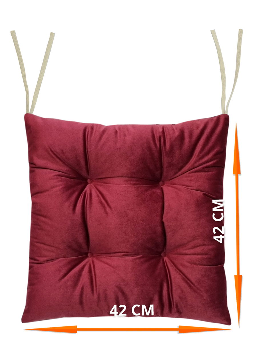 Подушка для сидения VELOURS. КОМПЛЕКТ 2 ШТ. 42x42. Каталог Матекс
