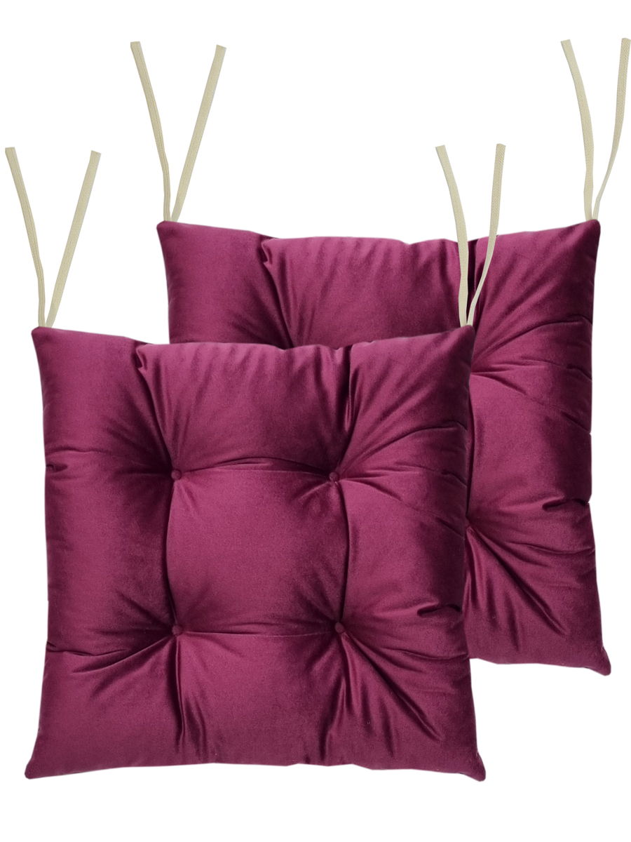 Подушка для сидения VELOURS. КОМПЛЕКТ 2 ШТ. 42x42. Каталог Матекс