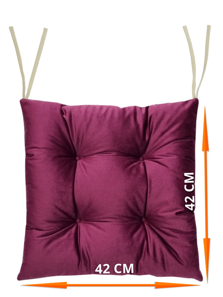 Подушка для сидения VELOURS. КОМПЛЕКТ 2 ШТ. 42x42. Каталог Матекс