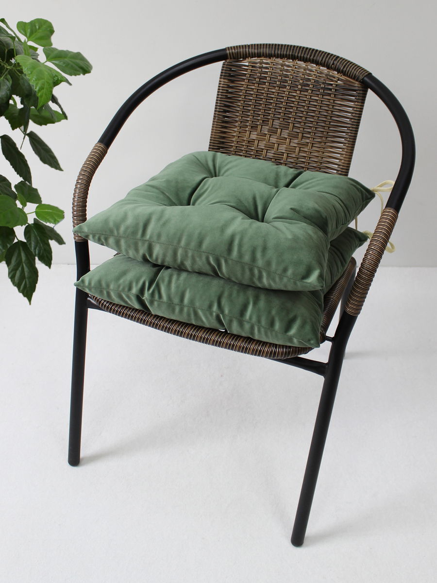 Подушка для сидения VELOURS. КОМПЛЕКТ 2 ШТ. 42x42. Каталог Матекс