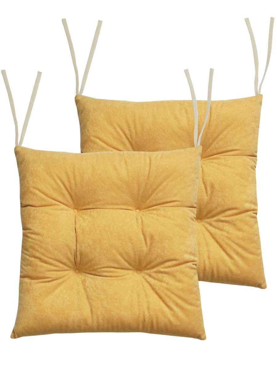 Подушка для сиденья VELOURS. КОМПЛЕКТ 2 ШТ. 42x42. Каталог Матекс Подушка для сиденья VELOURS. КОМПЛЕКТ 2 ШТ. 42x42. Каталог Матекс