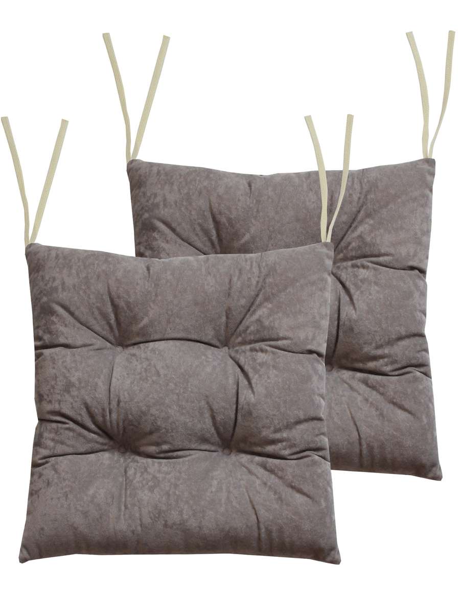 Подушка для сиденья VELOURS. КОМПЛЕКТ 2 ШТ. 42x42. Каталог Матекс Подушка для сиденья VELOURS. КОМПЛЕКТ 2 ШТ. 42x42. Каталог Матекс