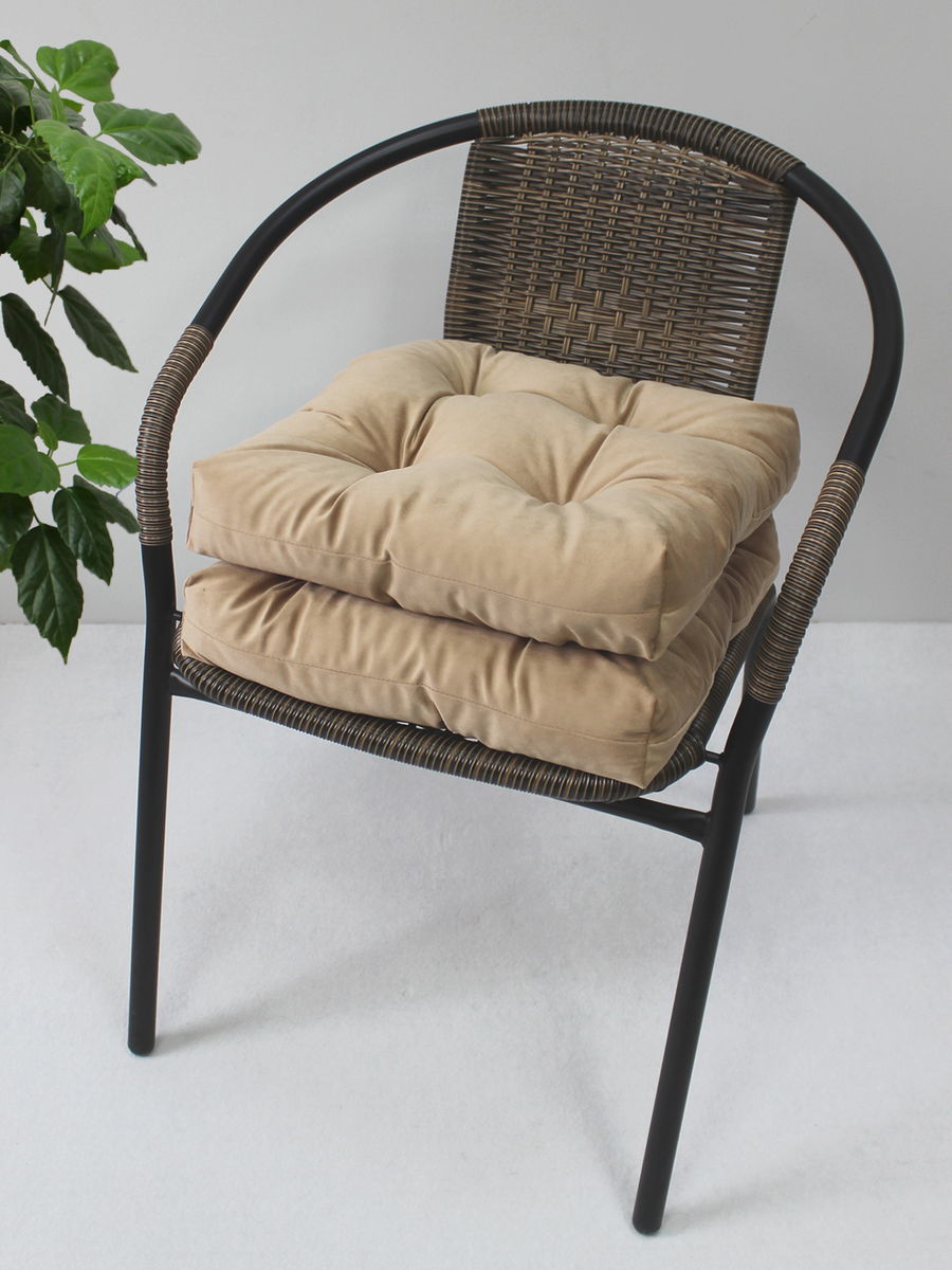 Подушка для сидения VELOURS. КОМПЛЕКТ 2 ШТ. 40x40. Каталог Матекс