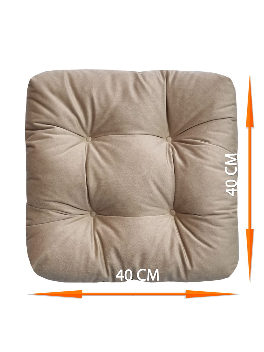 Подушка для сидения VELOURS. КОМПЛЕКТ 2 ШТ. 40x40. Каталог Матекс